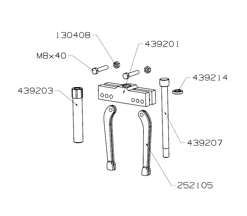 PUENTE EXTRACTOR MECÁNICO INTERIOR FORZA SERIE 4392